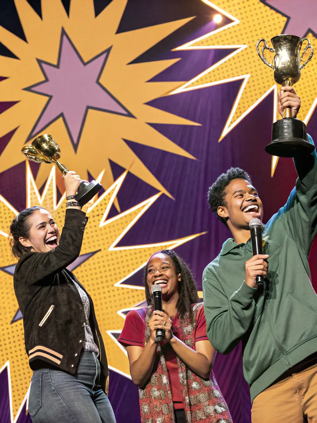 A photograph of the awards ceremony at the Annual Technology Conference, showcasing winners receiving recognition for their contributions to the UK tech industry.